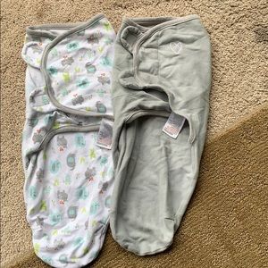 2 Muslim swadlers and a size medium sleeping sack.